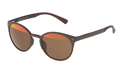 Police SPL162V507E8H Gafas de sol, Marrón, 50 Unisex