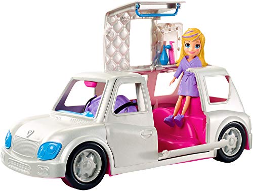 Polly Pocket Superlimusina de Polly, Juguetes coche de muñecas, +4 años (GDM19)