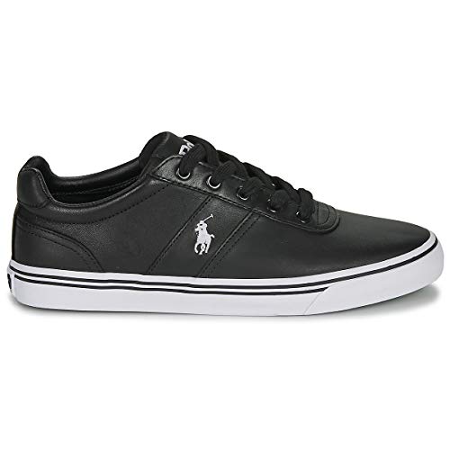 Polo Ralph Lauren, Hanford Leather Black, Zapatillas para Hombre, 42