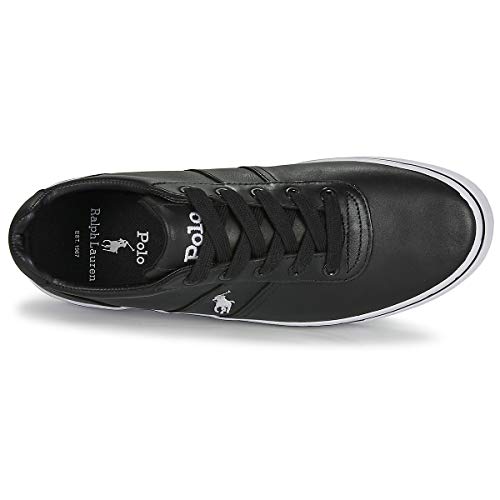 Polo Ralph Lauren, Hanford Leather Black, Zapatillas para Hombre, 42