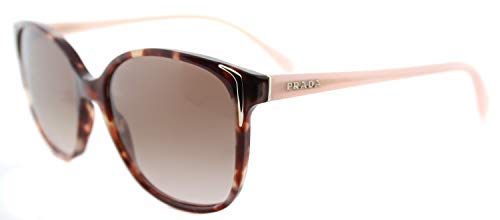 Prada 0PR01OS UE00A6 55 gafas de sol, Marrón (Spotted Brown Pink/Brown), Unisex-Adulto