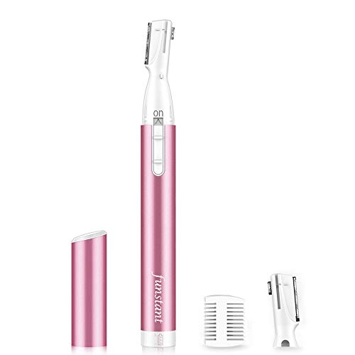 Precisión Recortadora Cejas Eléctrica para Mujer, Sin Dolor Afeitadora de Vello Facial, Mejorado Removedor de Pelo, Eyebrow Trimmer Razor Eléctrico Cortadora de Cejas para Barbilla Cuello Labio