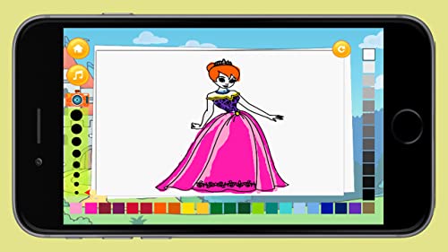 Prince & Princess Coloring Book - ¿Te encantan las hermosas princesas? Disfruta dibujando y pintando princesas gratis para colorear juego de páginas!