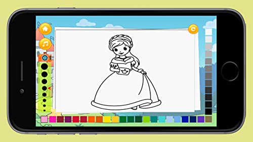 Prince & Princess Coloring Book - ¿Te encantan las hermosas princesas? Disfruta dibujando y pintando princesas gratis para colorear juego de páginas!