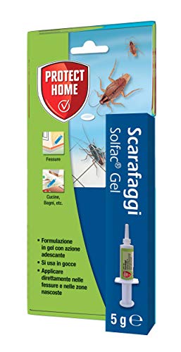 Protect Home Gel Anticucarachas Cebo Contra Cucarachas, Azul, 1 x 5 gramos