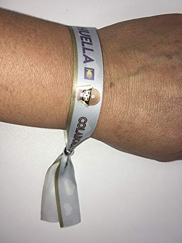 Pulseras personalizadas para bodas, despedidas de soltero, comuniones, cumpleaños | Pulseras de tela personalizadas con frase | Pack de 50 unidades.