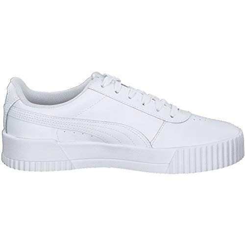 PUMA Carina L, Zapatillas para Mujer, Blanco White White Silver, 38 EU