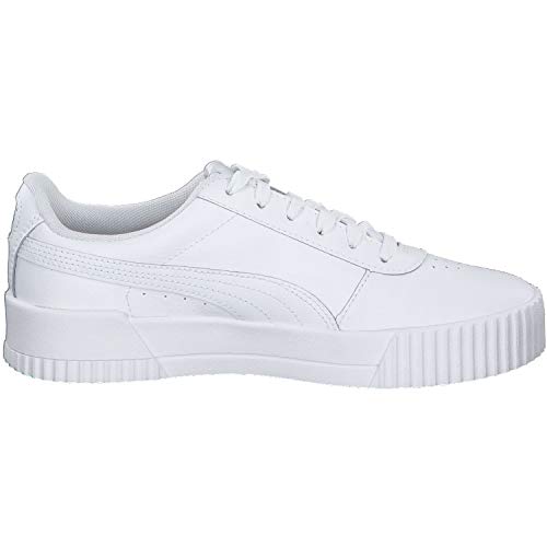 PUMA Carina L, Zapatillas para Mujer, Blanco White White Silver, 40.5 EU