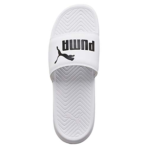 PUMA Popcat, Sandalias deslizantes Unisex Adulto, Blanco White Black, 42 EU