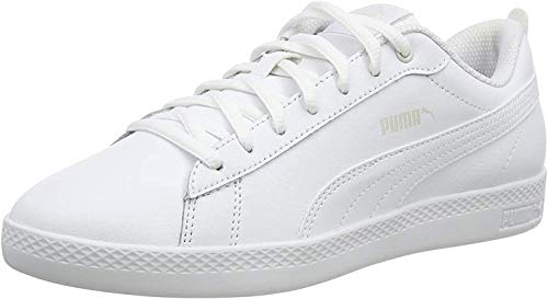 PUMA Smash WNS V2 L, Zapatillas para Mujer, Blanco White White, 38 EU