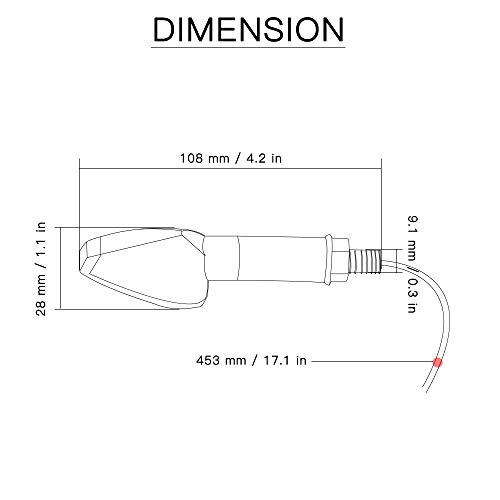 QOHFLD para Honda CBR 600 F CBR 600900 1000 RR CBR 600 F2 F3 F4 F4i 250R, Luces de señal de Giro de la Motocicleta Intermitente Indicadores de Luces traseras