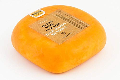 QUESO MAHÓN / MENORCA SUBAIDA SEMICURADO (SEMICURADO, PIEZA ENTERA 2,7 kg. aprox.)