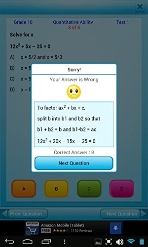 QVprep Lite School Edition: Grade 3 4 5 6 7 8 9 10 Cuantitativa y Verbal Ability Pruebas de la práctica para 3ro 4to 5to 6to 7mo 8vo 9no 10mo grado