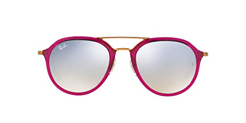 Ray-Ban 0RB4253 62359U 53 Gafas de sol, Violeta-Rojo/Bronce-Cobre/Plata Degradada (Shiny Fuxia), Unisex