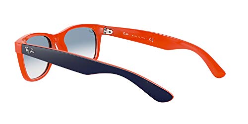 Ray-Ban 2132, Gafas de Sol Unisex, Multicolor (Azul Marino/Naranja ), 52 mm