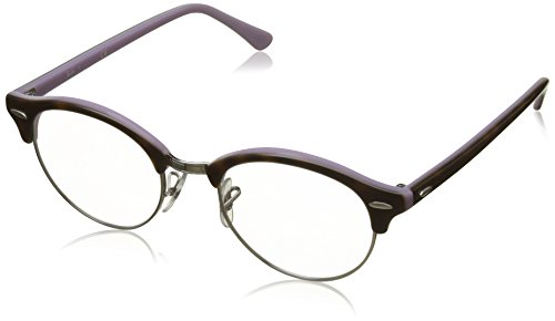 Ray-Ban Clubround, Monturas de Gafas Unisex adulto, Marrón (Top Havana on Opal Violet), 47