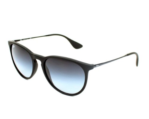 Ray-Ban Gafas De Sol Polarizadas Para Mujer Erika - 54Mm Rubber Negro-Light Gris (Default, Negro)