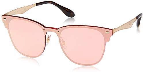 Ray-Ban Junior 0RB3576N 043/E4 41 Gafas de sol, Brushed Gold/Pink Mirror Pink, Unisex-Adulto