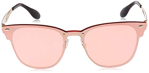 Ray-Ban Junior 0RB3576N 043/E4 41 Gafas de sol, Brushed Gold/Pink Mirror Pink, Unisex-Adulto