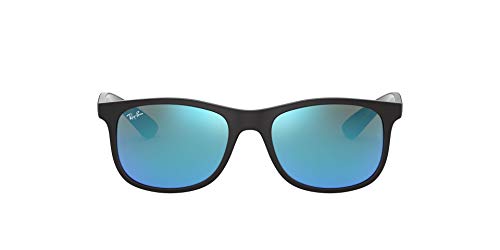 Ray-Ban JUNIOR 9062s Gafas de sol, Matte Black on Black, 48 Unisex-Niño