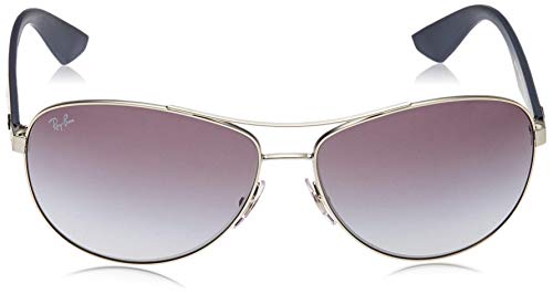 Ray-Ban Rb 3526 Gafas de sol, Matte Silver, 63 para Hombre