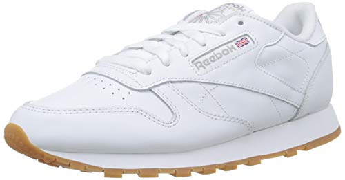 Reebok Classic Leather Zapatillas, Mujer, Blanco (Int-White / Gum), 37.5 EU