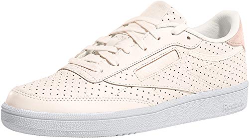 Reebok Club C 85 Popped Perf, Zapatillas para Mujer, Rosa (Pale Pink/Chalk Pink/White 000), 35.5 EU