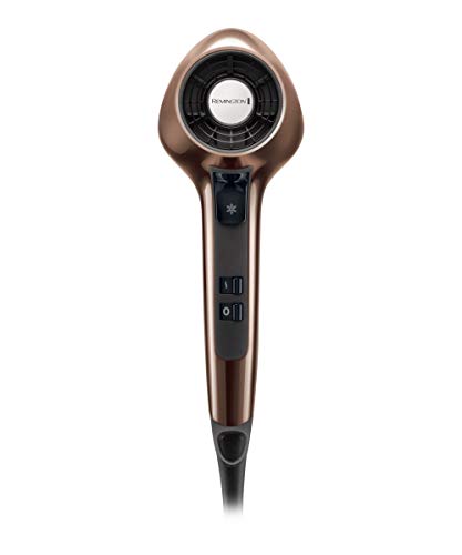 Remington Air 3D - Secador de Pelo, Secador Iónico, 2 Concentradores, 1 Difusor, 1800 W, Bronce - ref. D7777