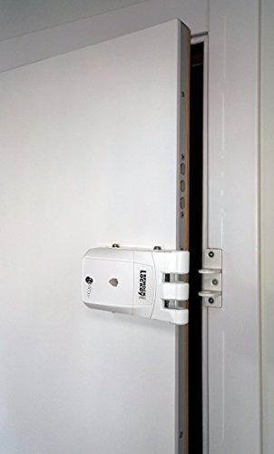 Remock RLP4W  Lockey Pro - Cerradura de seguridad invisible con 4 mandos (3 V) color blanco