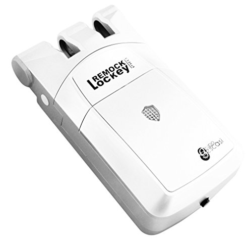 Remock RLP4W  Lockey Pro - Cerradura de seguridad invisible con 4 mandos (3 V) color blanco