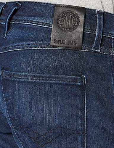 REPLAY Anbass Vaqueros Slim, Azul (Dark Blue 7), W28/L34 (Talla del Fabricante: 28) para Hombre