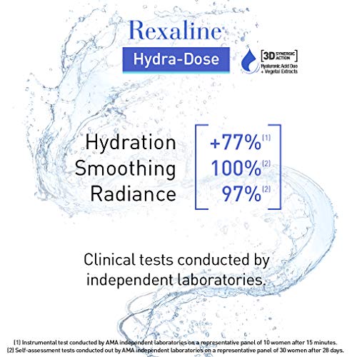 Rexaline - Hydra-Dose - Crema sobre-hidratante - Crema antiarrugas con ácido hialurónico - Tratamiento facial antiedad - Crema de día y de noche - Todo tipo de pieles - Cruelty free - 50ml