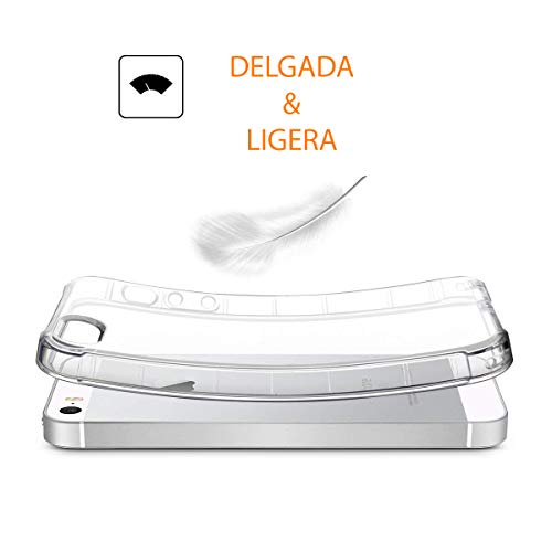 REY - Funda Carcasa Gel Transparente para Acer Liquid Zest Z525, Ultra Fina 0,33mm, Silicona TPU de Alta Resistencia y Flexibilidad