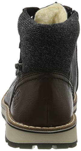 Rieker Herbst/Winter, Botas Clasicas para Hombre, Negro (Schwarz/Kastanie/Granit 01), 41 EU