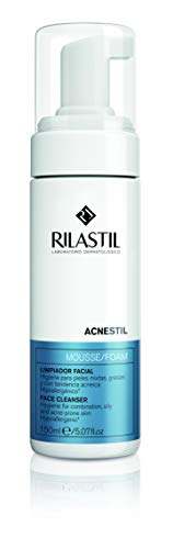 Rilastil Acnestil - Mousse Limpiador Facial para Pieles Mixtas y Grasas con Tendencia Acneica - 150 ml