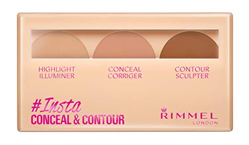 Rimmel London Insta Number 010 Paleta de corrección y contour, 7 g, color claro