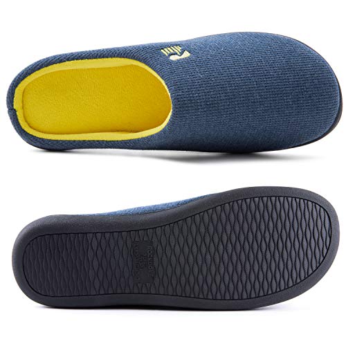 RockDove Memoria de Dos Tonos los Hombres de Espuma Zapatilla con Nosotros 9-10 M US Azul/Maíz