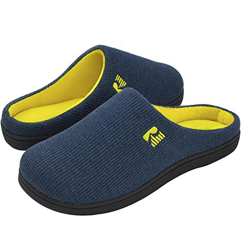 RockDove Memoria de Dos Tonos los Hombres de Espuma Zapatilla con Nosotros 9-10 M US Azul/Maíz