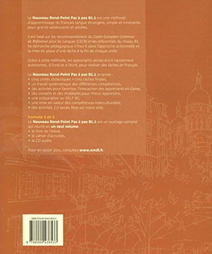 Rond-point. B1. Pas à pas. Per le Scuole superiori. Con CD Audio: Nouveau Rond-Point pas à pas B1.1 - Libro del alumno + Cuaderno de ejercicios + CD: ... Cahier d'exercises + CD (Fle- Texto Frances)