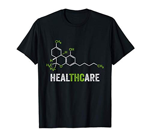 Ropa de THC Healthcare Weed para marihuana medicinal Stoner Camiseta