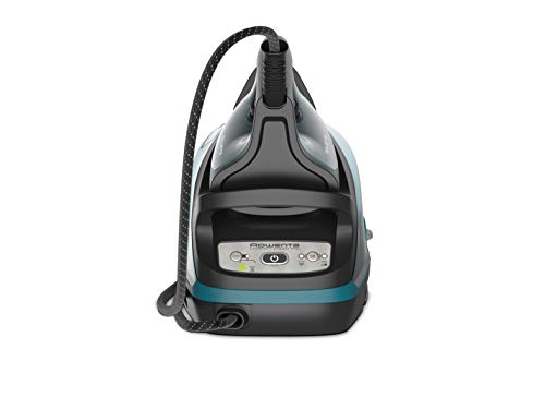 Rowenta Compact Steam Pro - Centro de planchado, 6.3 bares de presión, golpe de vapor de 325 g/minuto, suela antiarañazos deslizante, sistema eco