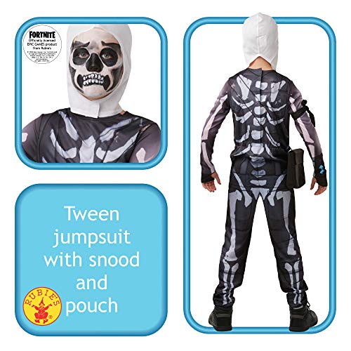 Rubies 300194-TW Fortnite - Disfraz Skull Trooper para niños, 11-12 años (152 cm)