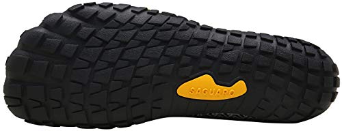 SAGUARO Hombre Mujer Barefoot Zapatillas de Trail Running Minimalistas Zapatillas de Deporte Fitness Gimnasio Caminar Zapatos Descalzos para Correr en Montaña Asfalto Escarpines de Agua, Negro, 39 EU