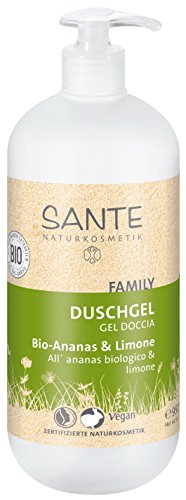 Sante Naturkosmetik, Gel de Ducha Orgánico Píña & Limón, Frasco dispensador, 950 ml