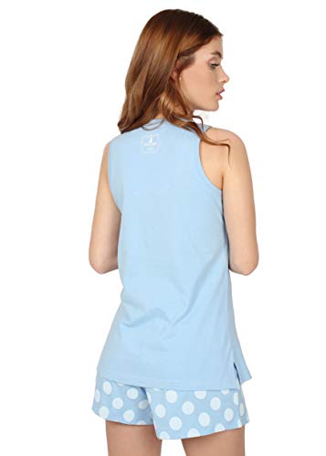 Santoro Pijama Tirantes I Wish para Mujer, Color Azul, Talla M