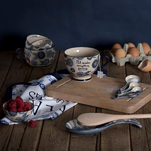 Sass & Belle Blue Willow Floral Measuring Spoons [Importación inglesa]