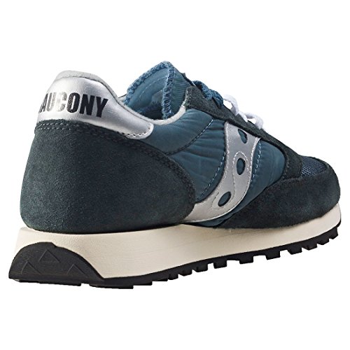 Saucony Jazz Original Vintage, Zapatillas de Cross Unisex Adulto, Azul (Blue/Navy/Silver 4), 42.5 EU