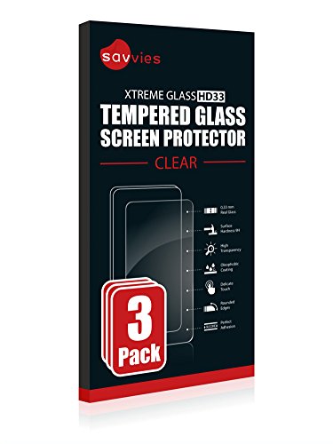 savvies Cristal Templado Compatible con Fossil Garrett HR (5. Gen) (3 Unidades) Protector Pantalla Vidrio Proteccion 9H Pelicula Anti-Huellas