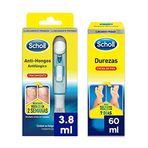 Scholl Tratamiento Anti Hongos 3.8 ml + Crema de Pies para Durezas 60ml