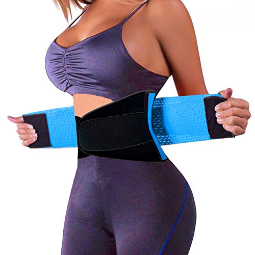 SchwabMarken Faja Deportiva Waisttrainer, 4 Colores Diferentes, Faja Fitness Naranja Size Medium